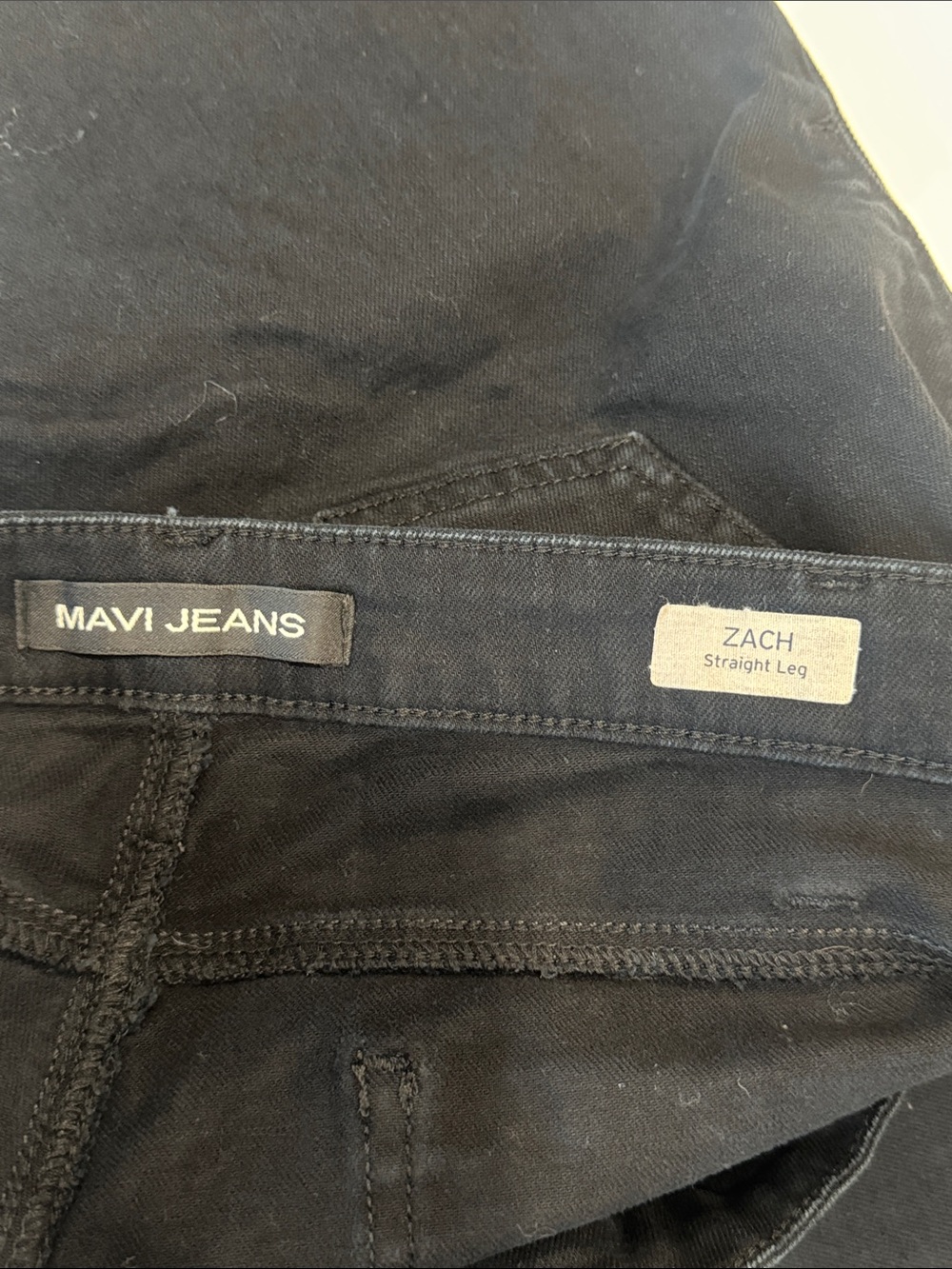 Mavi Men's Straight Jeans in Black - Picture 4 of 5